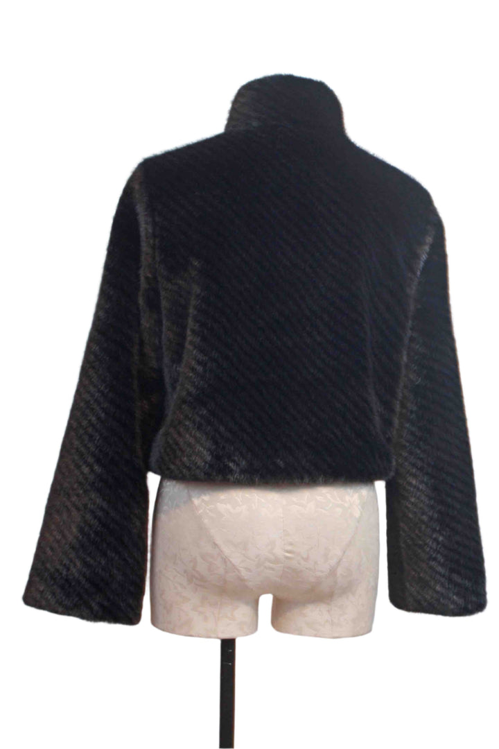 back view of Roxi Faux Fur Bomber by Generation Love