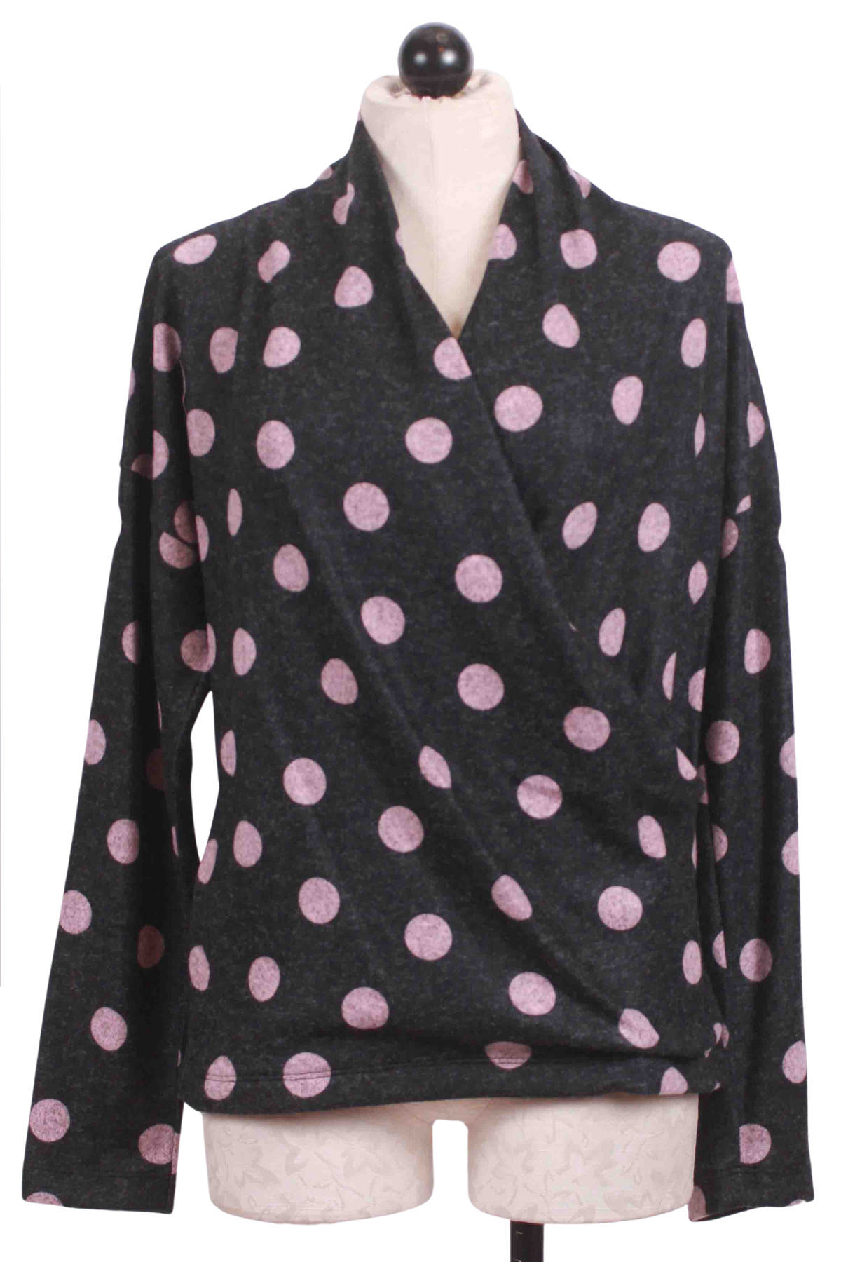 Rose Blossom Polka Dot Front Overlay Top by Nally and Millie