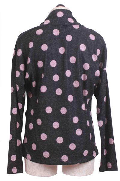 back view of Rose Blossom Polka Dot Front Overlay Top by Nally and Millie