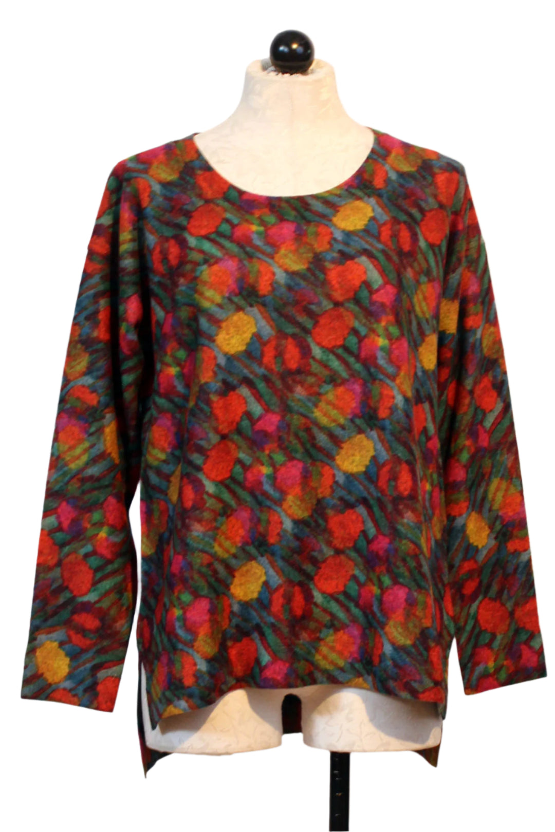 Brushed Long Sleeve Camo Floral Top by Nally and Millie 