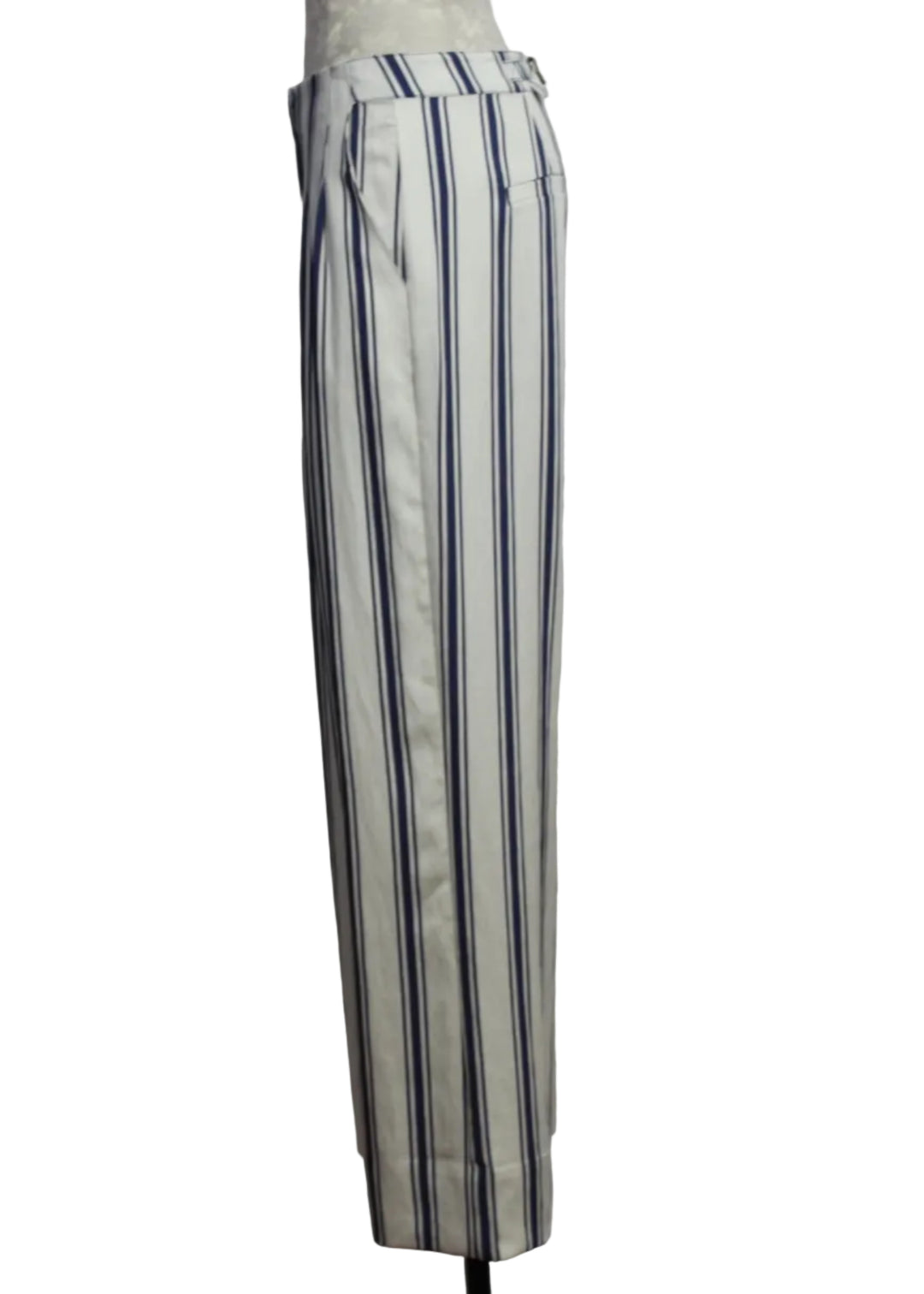 Side view of Sailor Stripe Macbee Pant by Marie Oliver