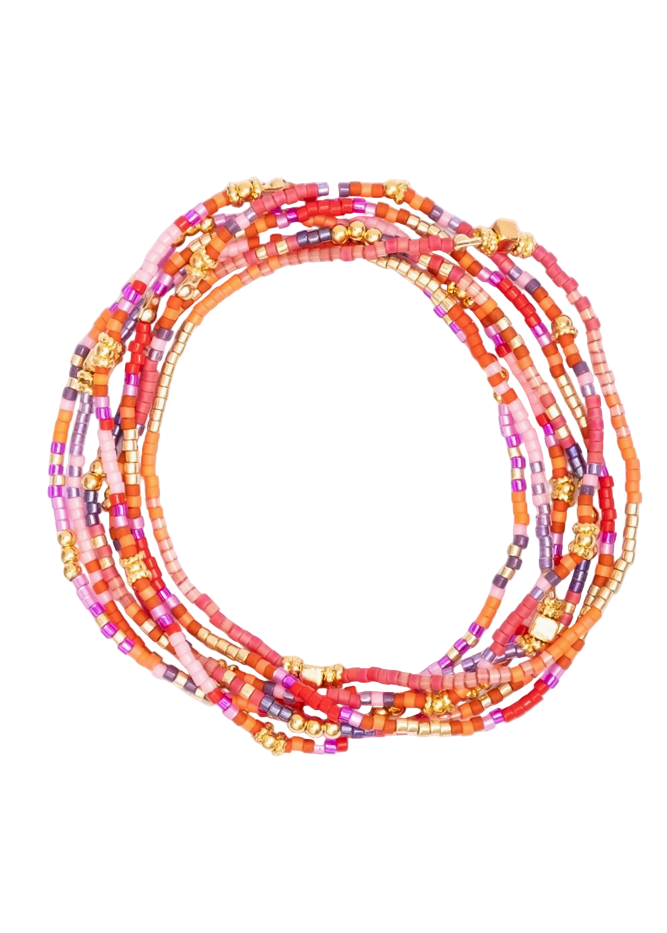 Set 7 Miyuki Beaded Stretch Bracelets by Mayana Designs Co