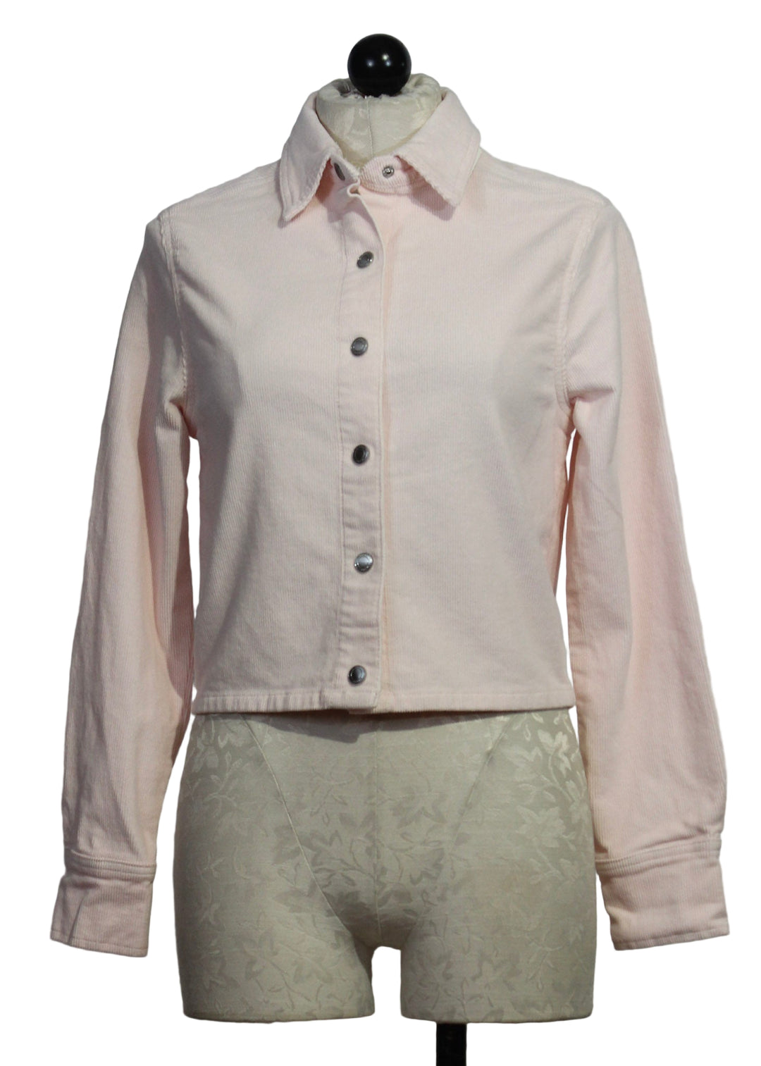 Powder Pink Corduroy Long Sleeve Montauk Shirt by DL1961 