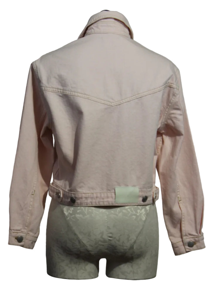 back view of Ballet colored Jodie Denim Jacket by DL1961 