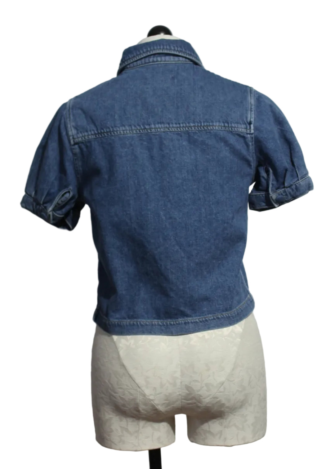  back view of the Puff Sleeve Montauk Shirt by DL1961 