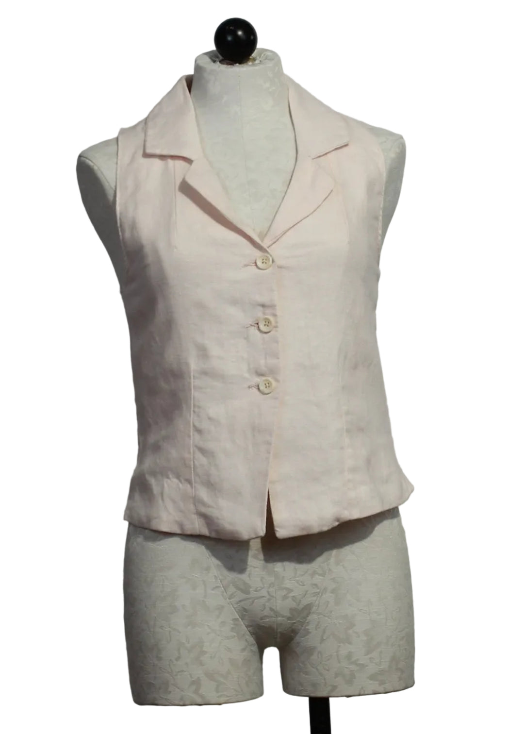 Ballet colored Sleeveless Linen Neev Top by DL1961 