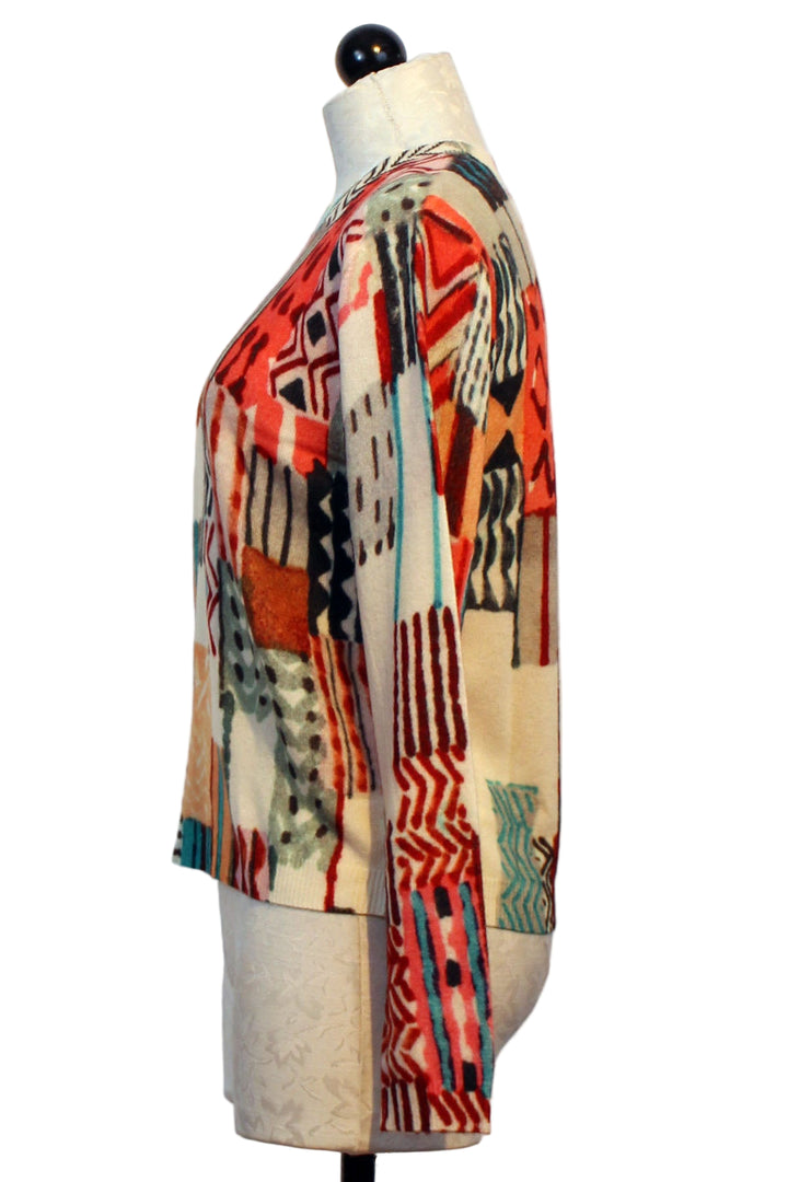 side view of Multicolored Bonete Sweater by Aldo Martins