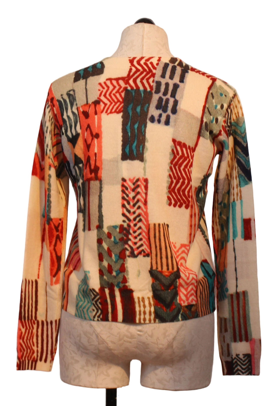 back view of Multicolored Bonete Sweater by Aldo Martins