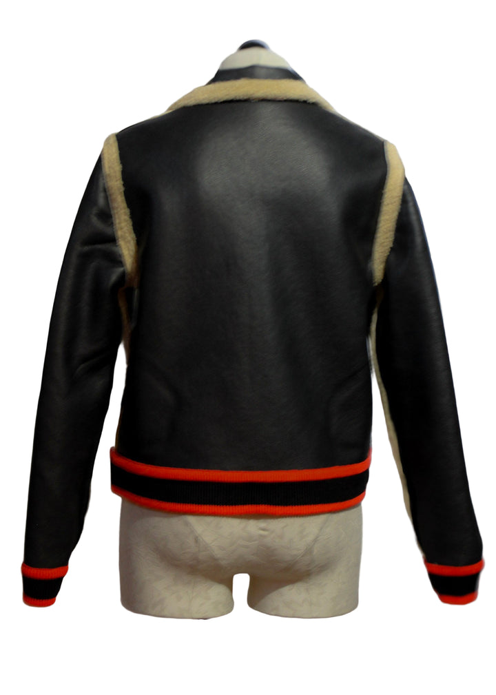 back view of Camel/Black Reversible Perote Jacket by Aldo Martins