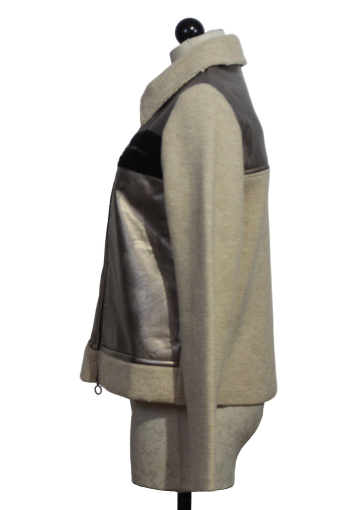 side view of Double Faced Pez Jacket by Aldo Martins 