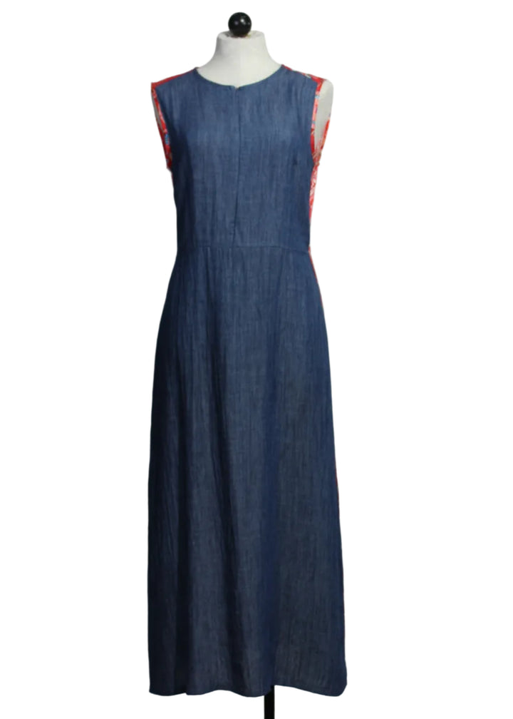 Sleeveless Long Denim Effect Dress by Aldo Martins