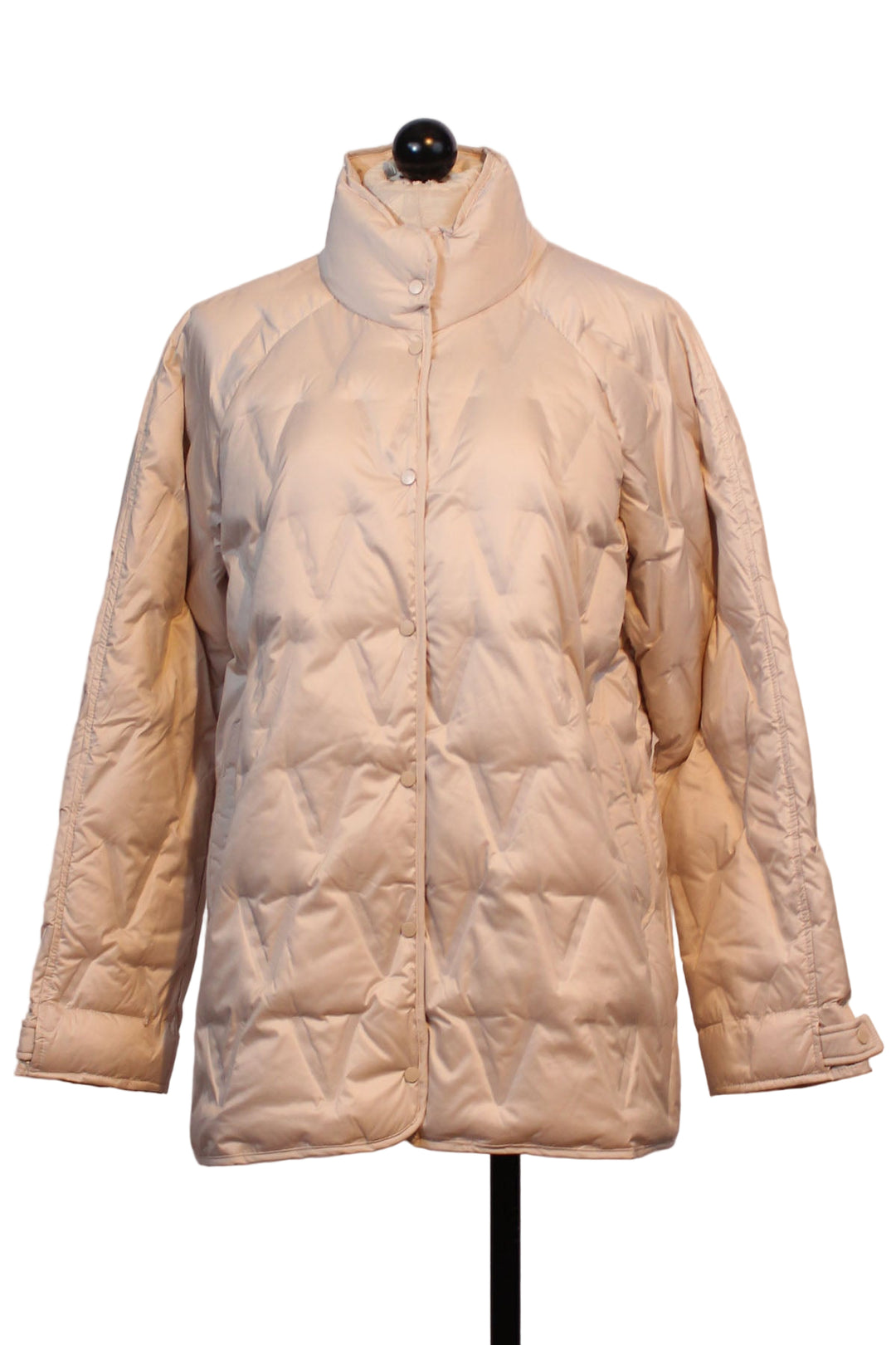 Birch Lightweight Snap Front Down Jacket by Nikki Jones