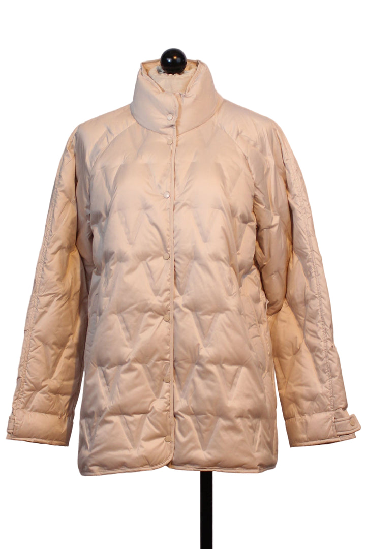 Birch Lightweight Snap Front Down Jacket by Nikki Jones