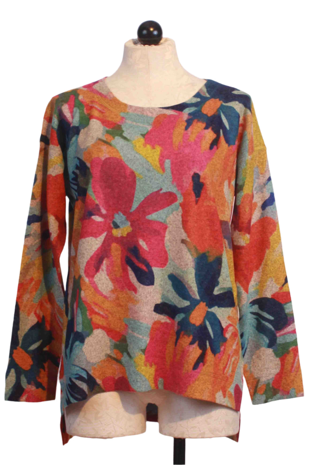 Brushed Bright Multi Floral Top by Nally and Millie