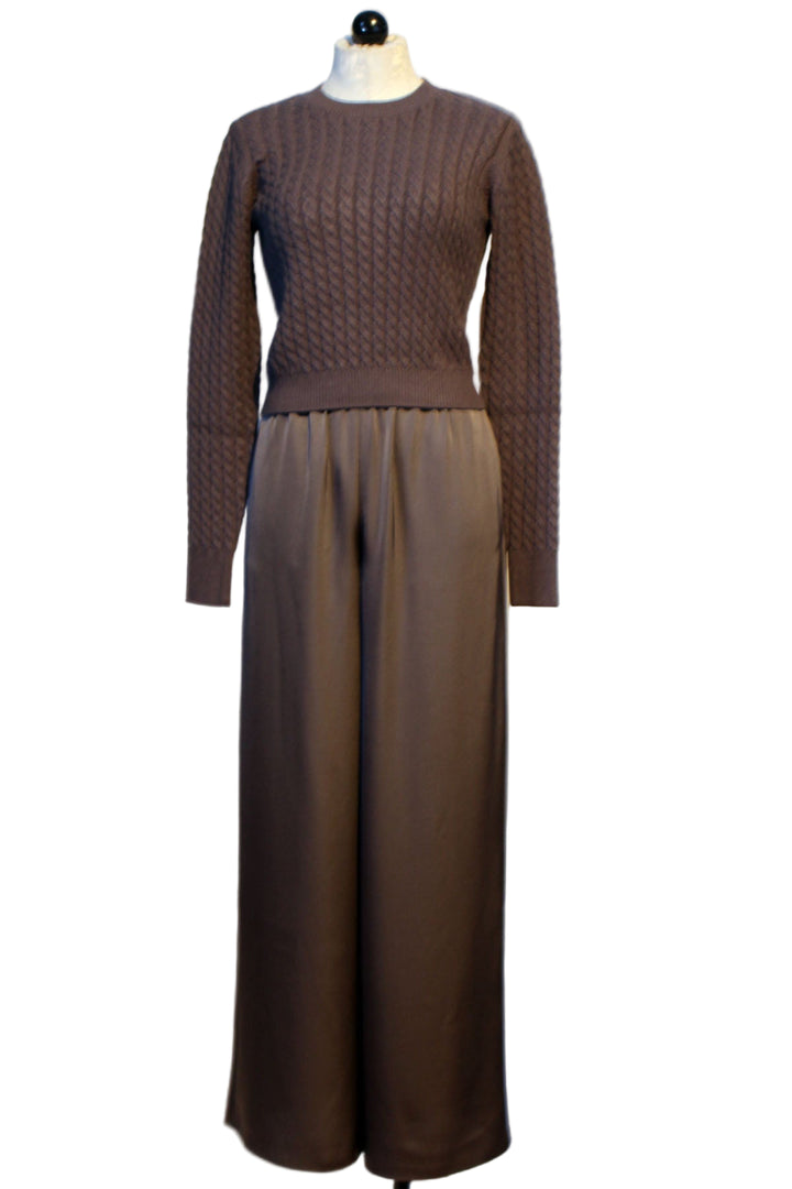 Grey Shadow Effortless Wide Leg Pant by Favorite Daughter paired with the Grey Shadow Feel Good Sweater by Favorite Daughter