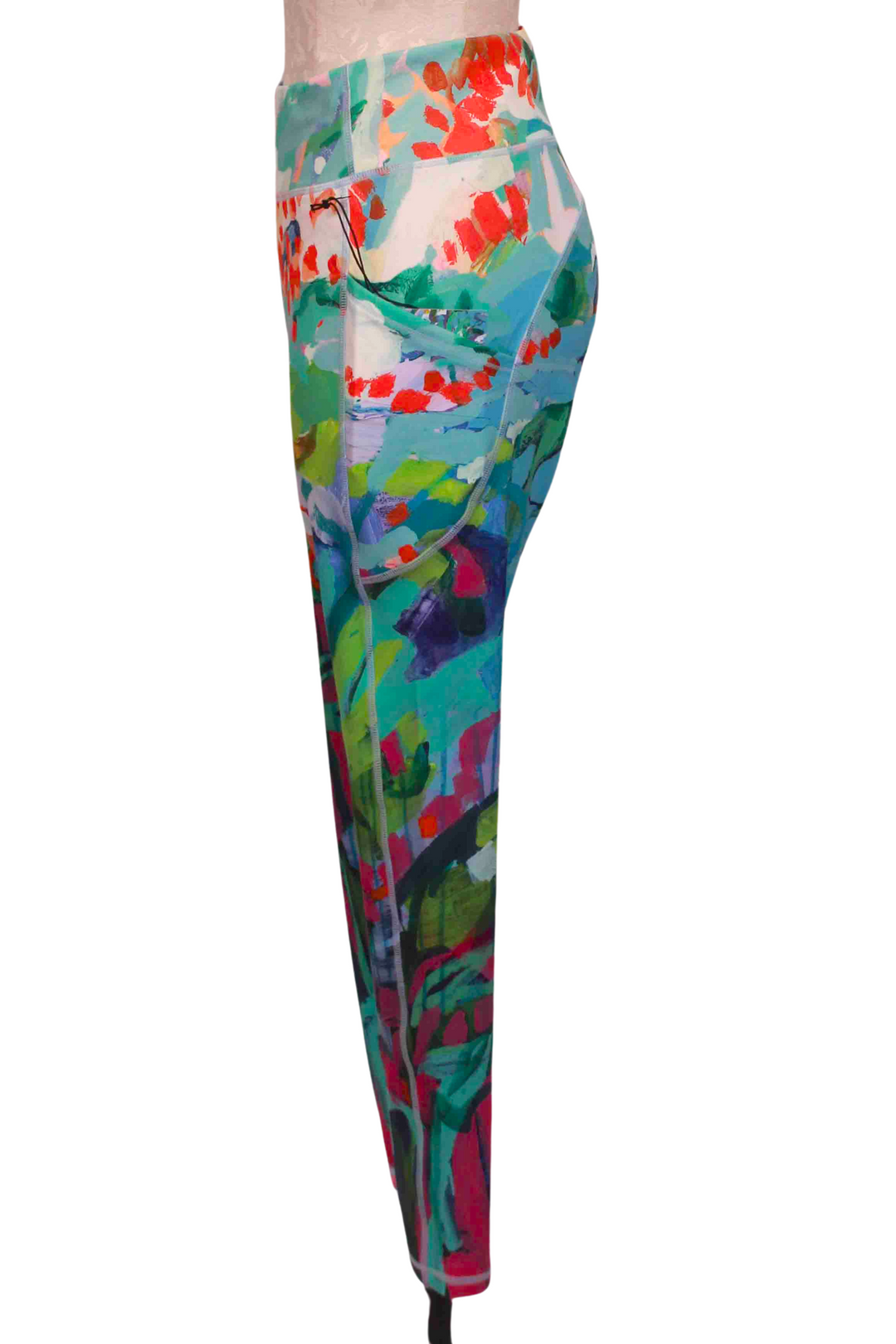 side view of So Much Garden Legging by Claire Desjardins