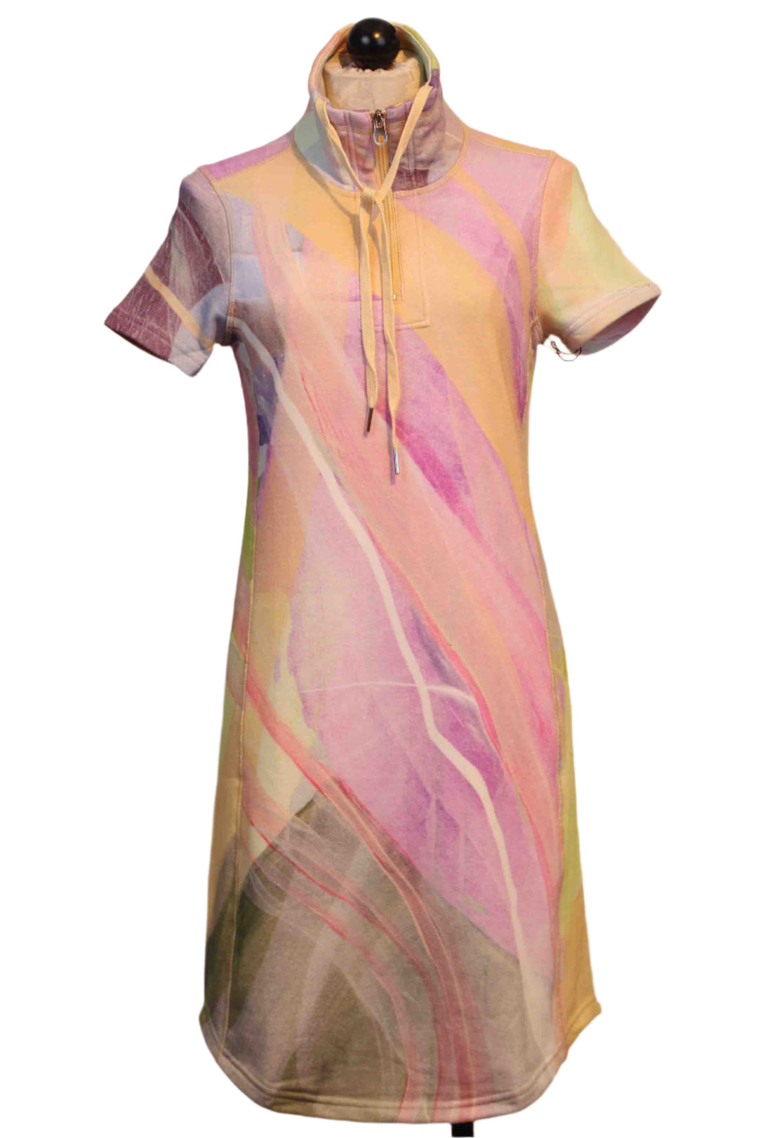 Short Sleeve Bird of Paradise Pullover Weekender Dress by Claire Desjardins