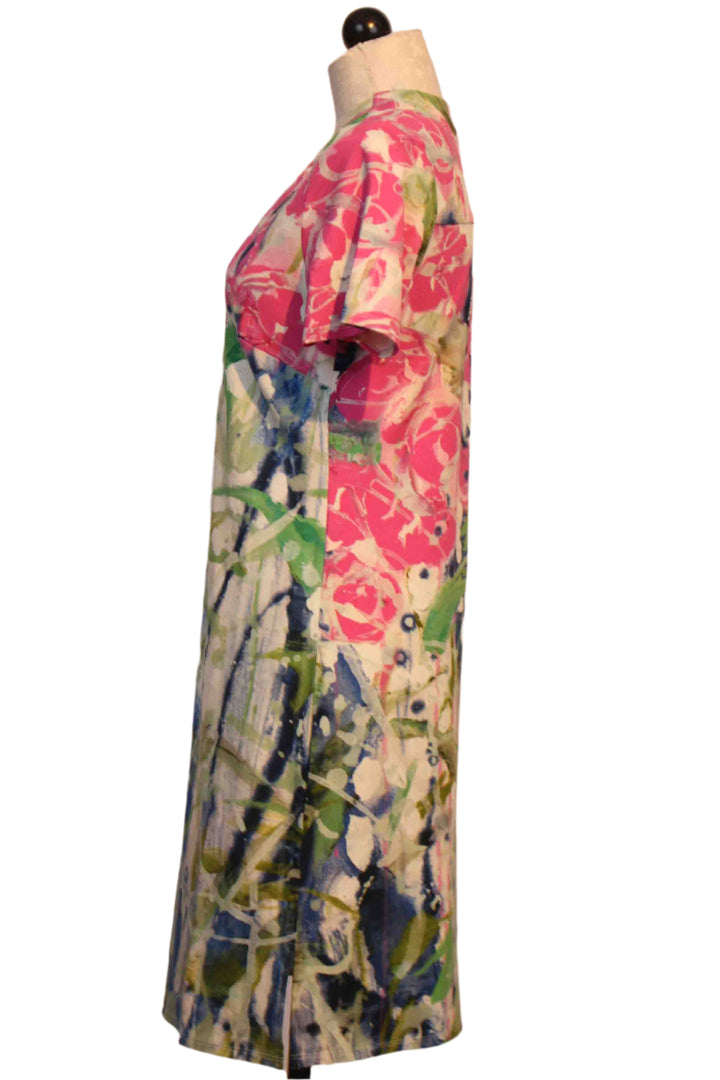 side view of Multicolored Return of An Old Friend Print Dress by Claire Desjardins