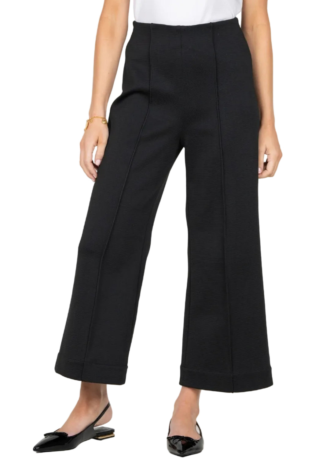 Black Cropped Piper Pant by Emily McCarthy