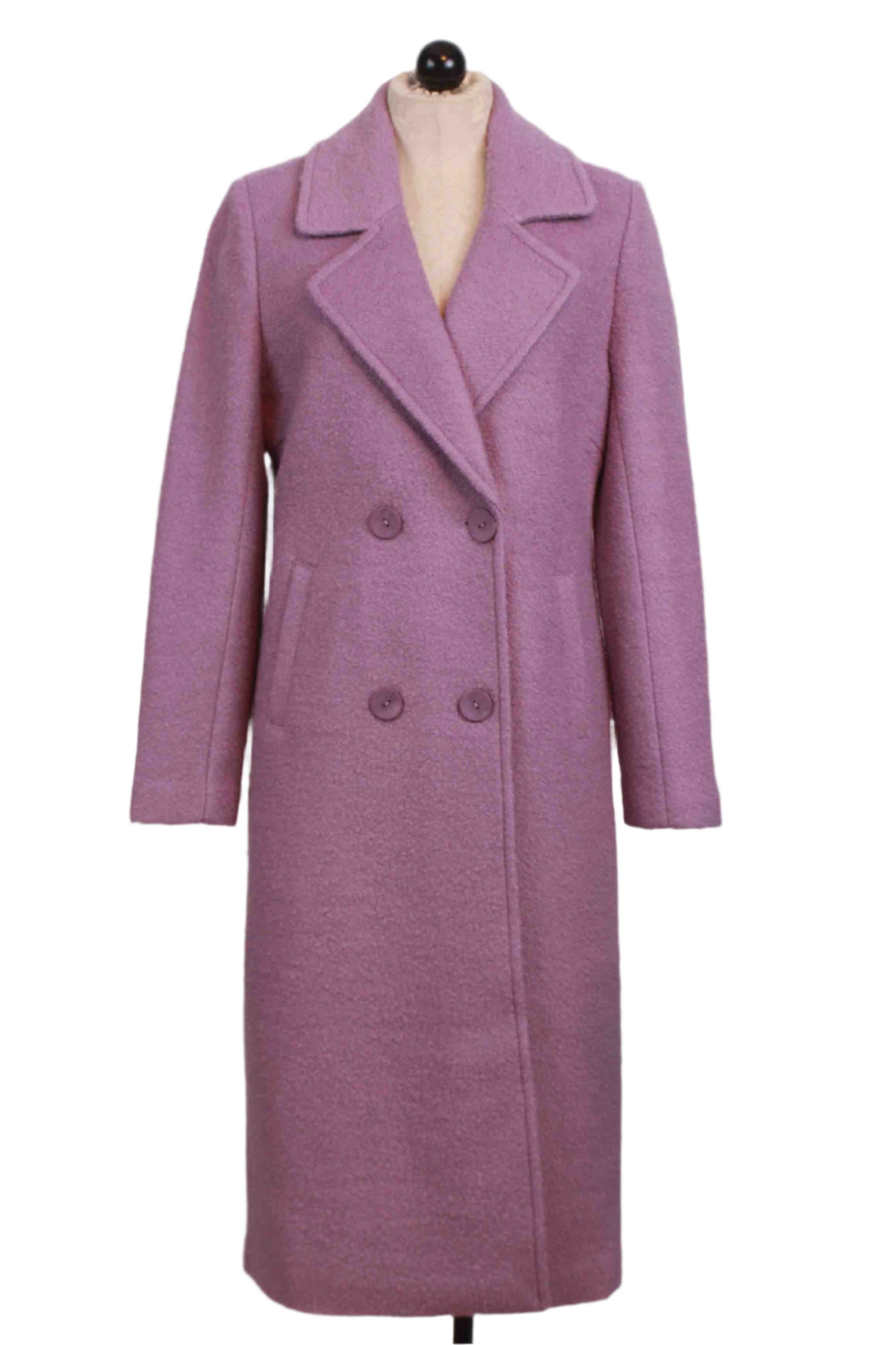 Lavender Double Breasted Coat by Alison Sheri