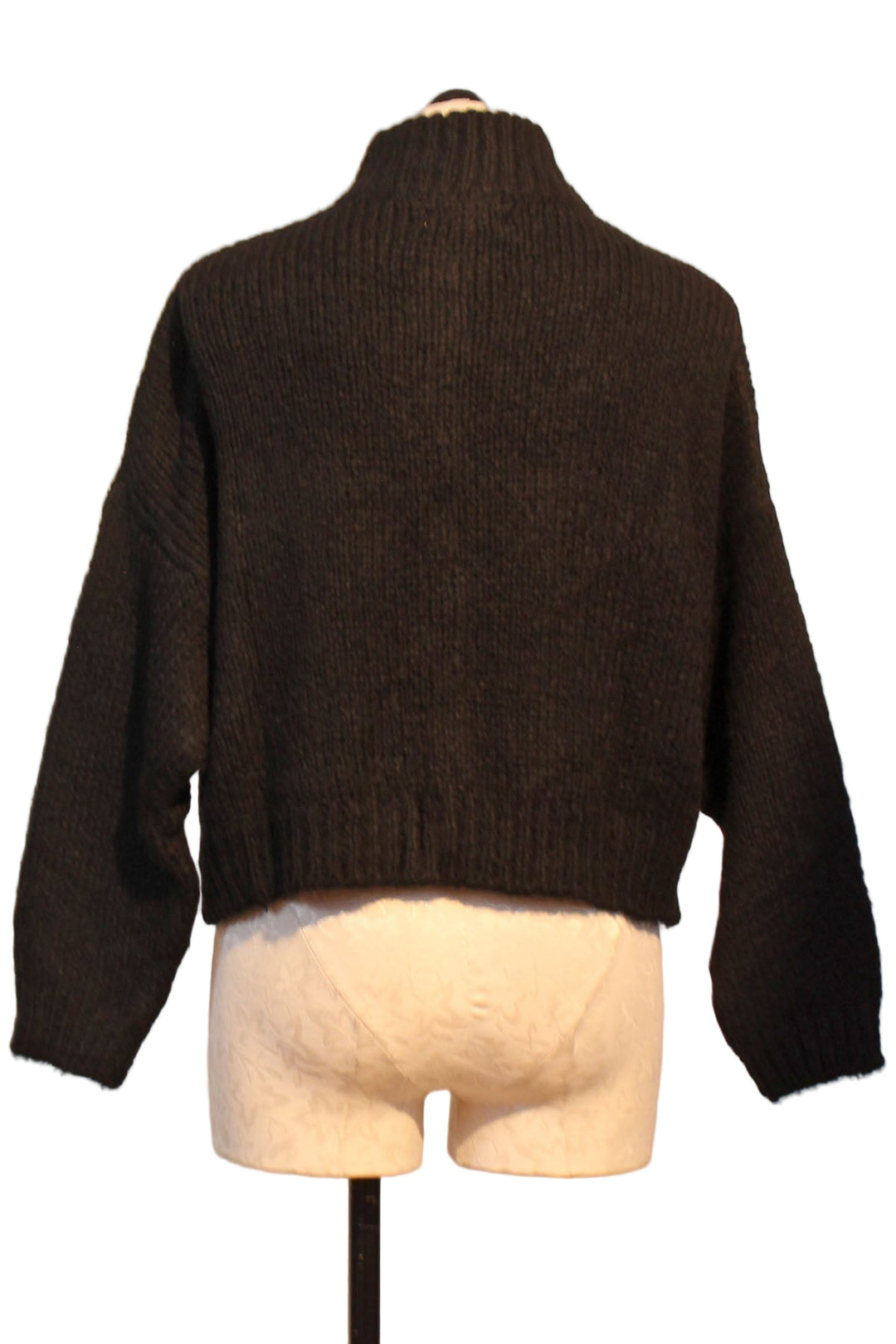 back view of Chunky Button Front Cardigan by Alembika