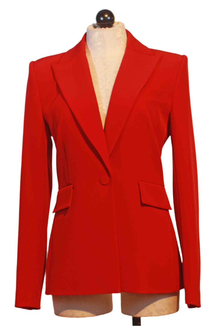 Ruby colored Aimee Crepe Blazer by Generation Love