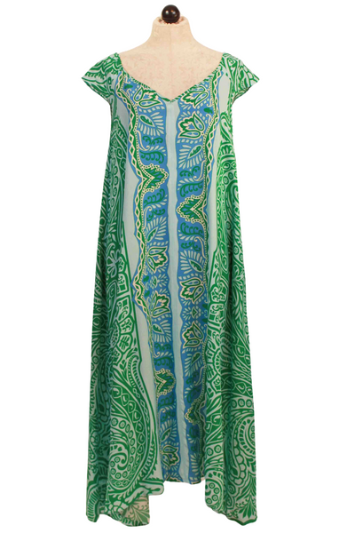 Vert colored Aldona Midi Length Dress by Valerie Khalfon
