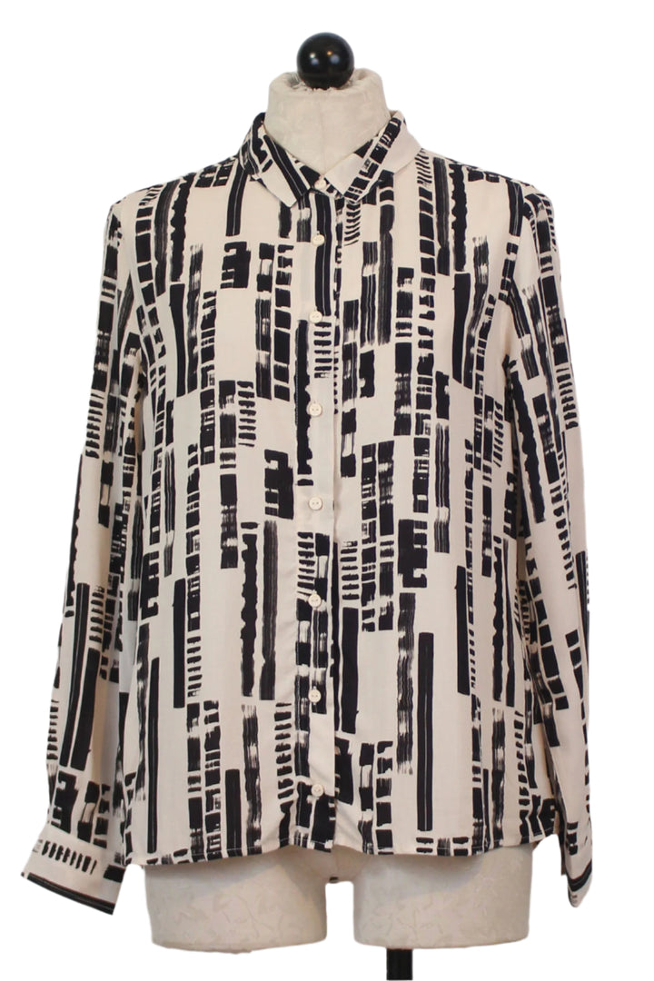 The Asune Shirt by SKFK in the Small Brush fabric
