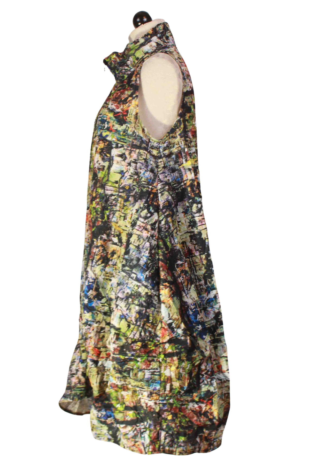side view of Aubrey City Print Dress by Kozan