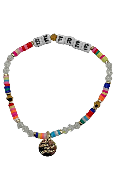 Be Free Crystal Word Bracelets by Little Words Project