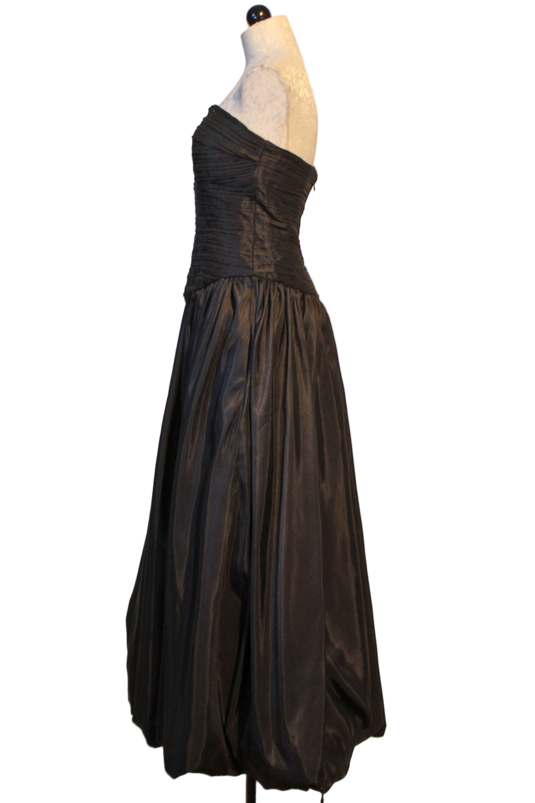 side view of The Black Georgina Dress by Hutch