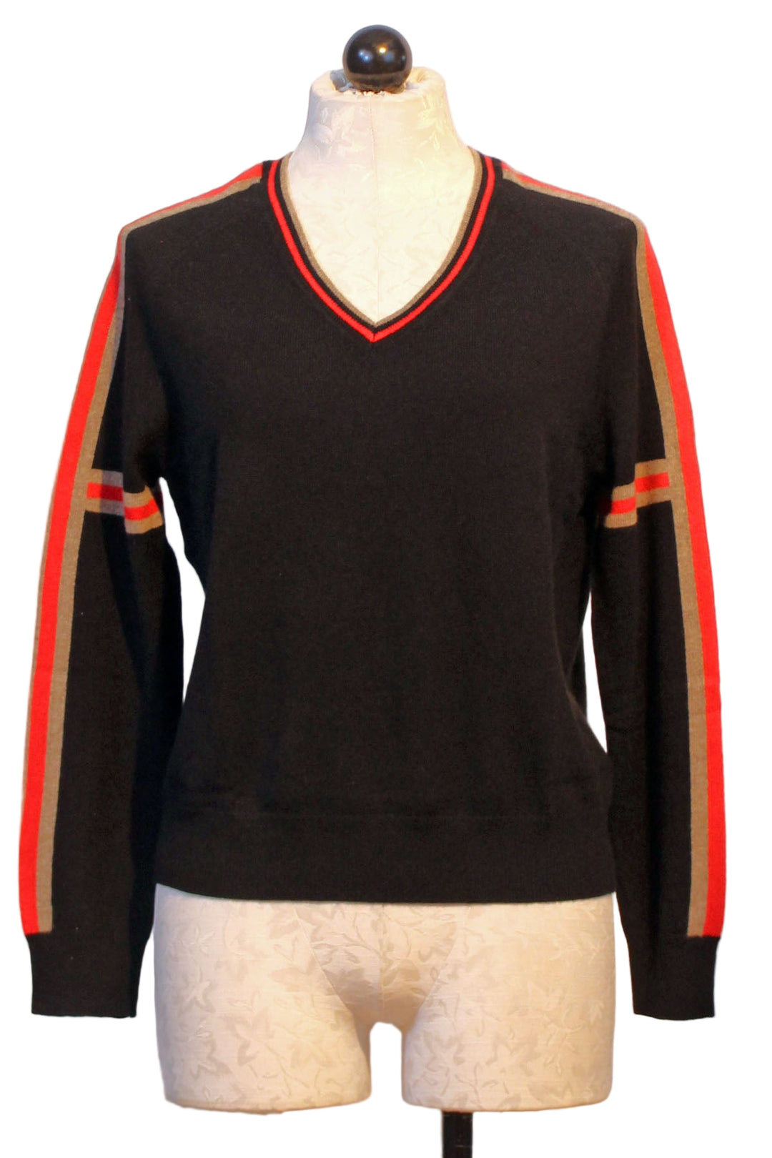 Black Baquo V Neck Sweater by Aldo Martins