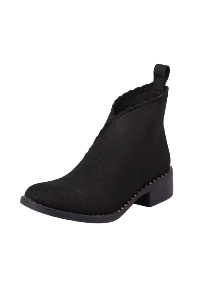 Black Ruffle Barcelona Boot by Charleston Shoe Company