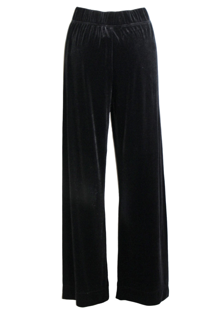 back view of Black Bates Velvet Two Front Pocket Pant by Velvet Heart