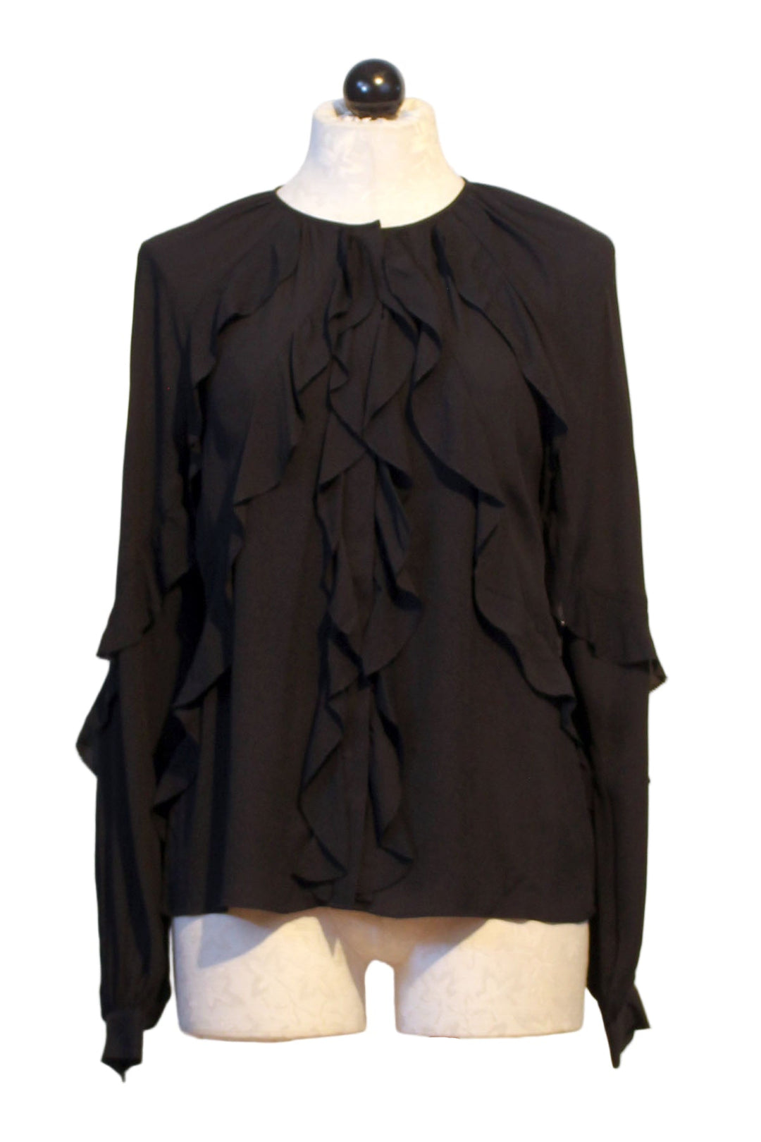 Black Ruffled The Because Of You Top by Favorite Daughter