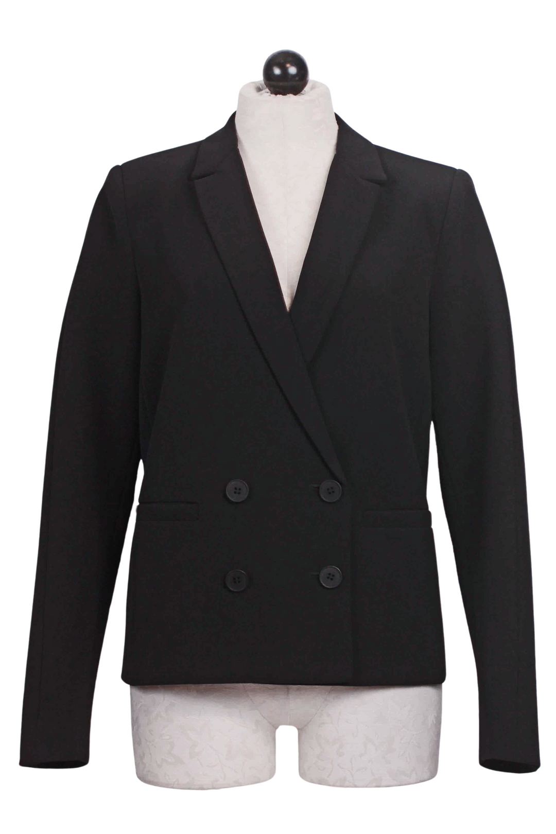 Black double breasted Bijoux Blazer by Rue Sophie 