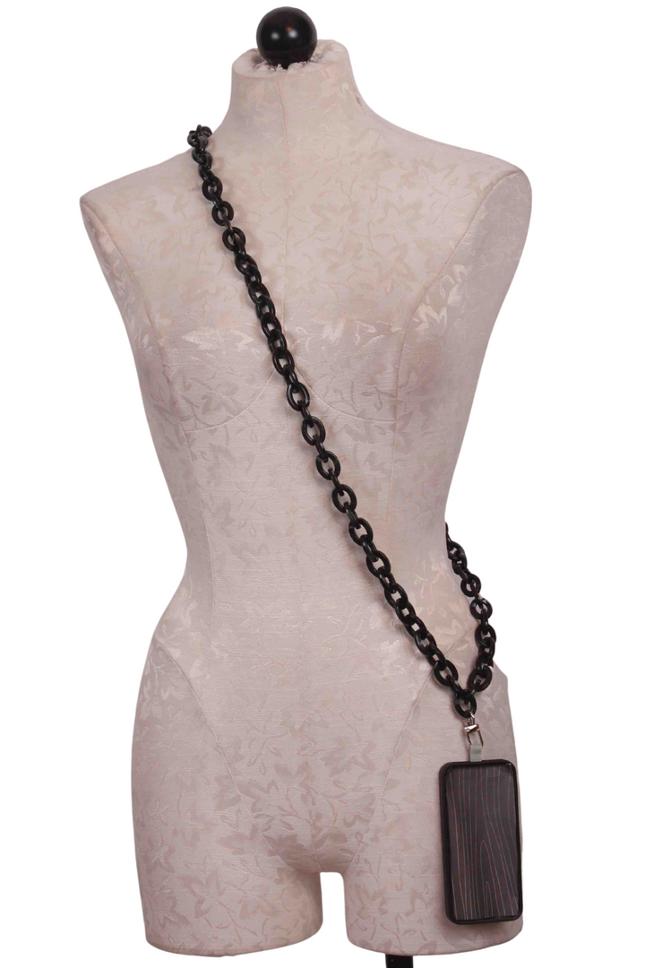 Boss Black Crossbody Phone Chain by Miami Chains