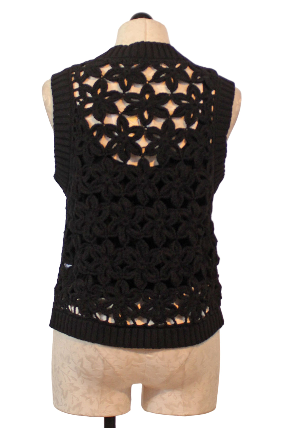 back view of Black Thea Shell Top by Marie Oliver