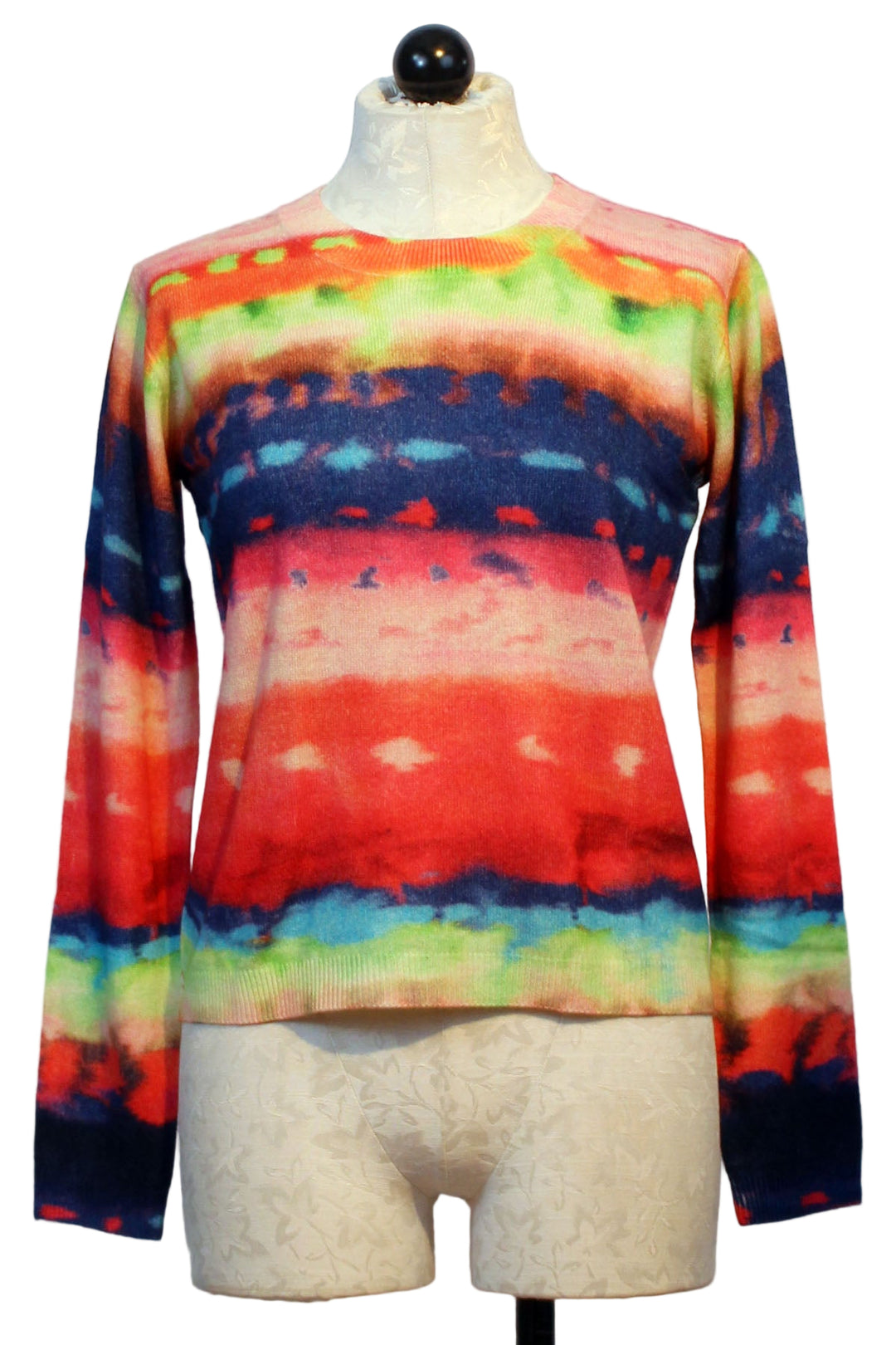 Multicolor Striped Bolo Sweater by Aldo Martins