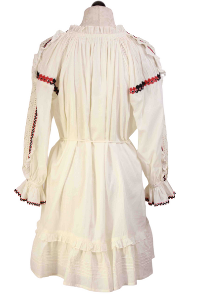 back view of Ivory Brisa Mini Dress by Cleobella