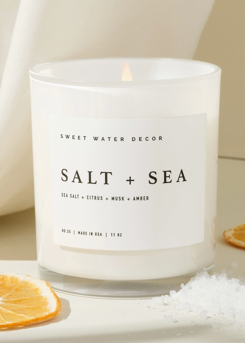 Salt and Sea Candle from Sweet Water Decor