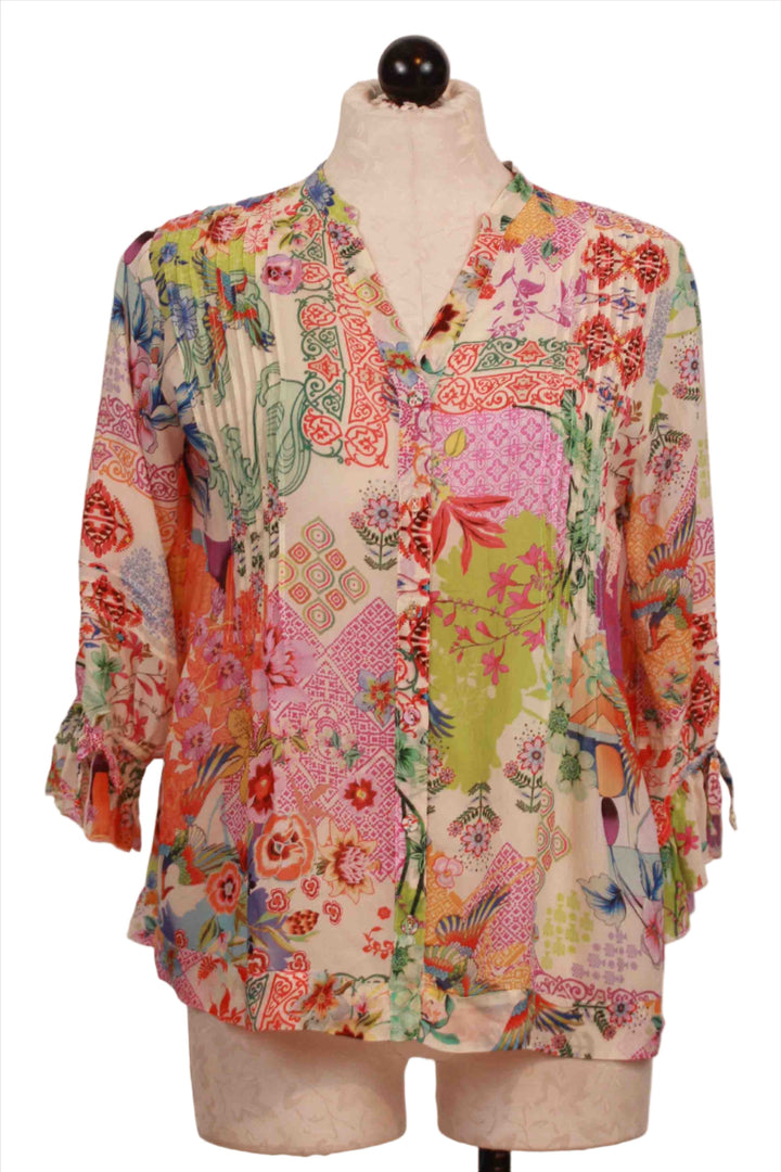 McDreamer Print Vacanza Blouse by Johnny Was