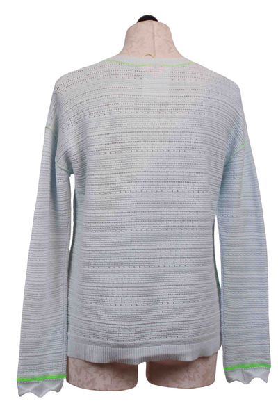 back view of Ice Colored Think Beach Sweater by Lisa Todd