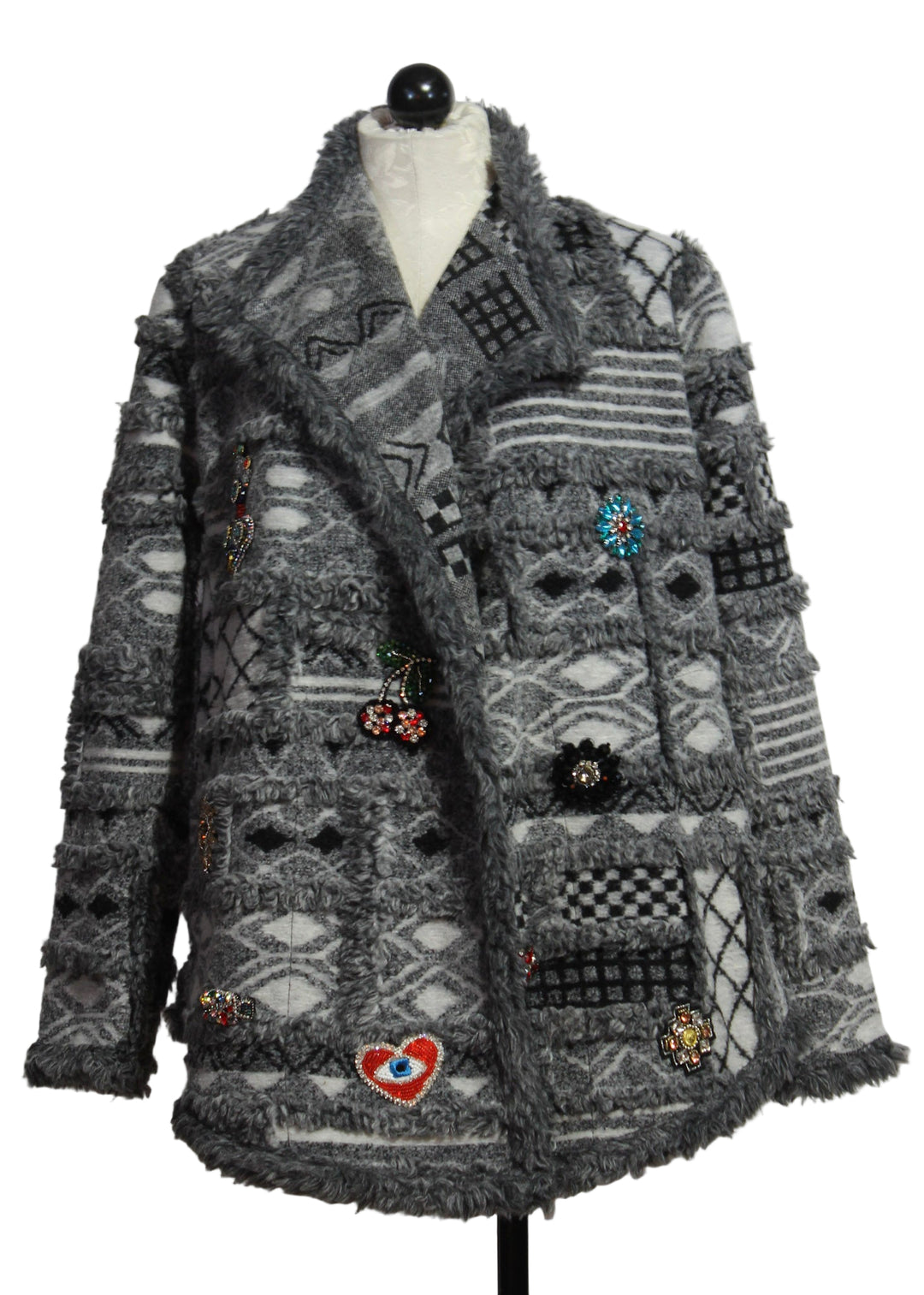 Patchwork Jacket Cordelia Black by Johnny Was 
