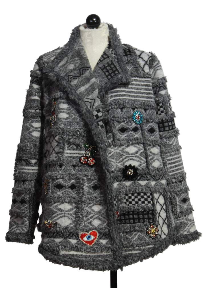 Patchwork Jacket Cordelia Black by Johnny Was 