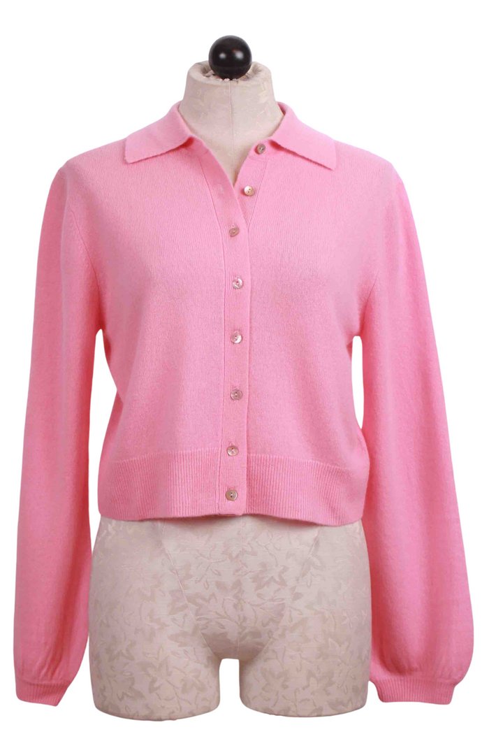 Bellini Pink Piha Blouse Style Cardigan by Crush