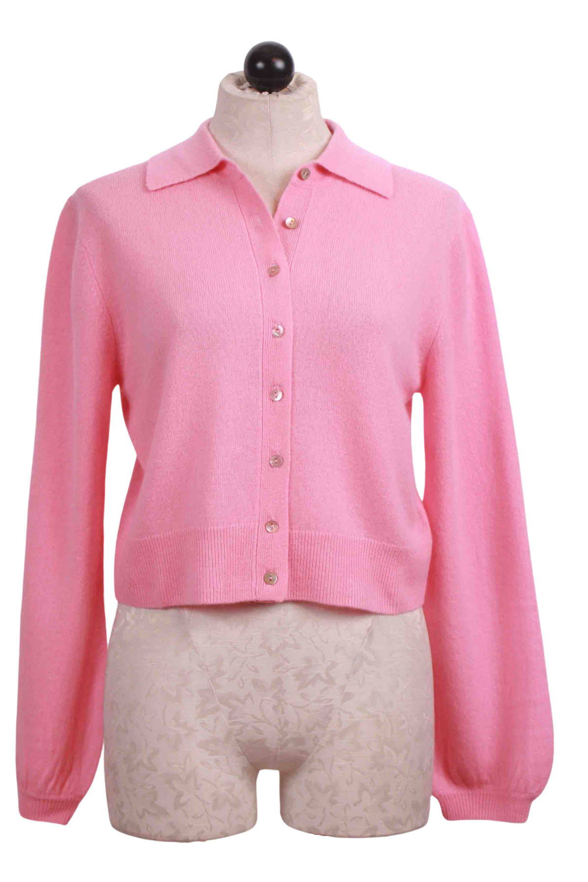 Bellini Pink Piha Blouse Style Cardigan by Crush