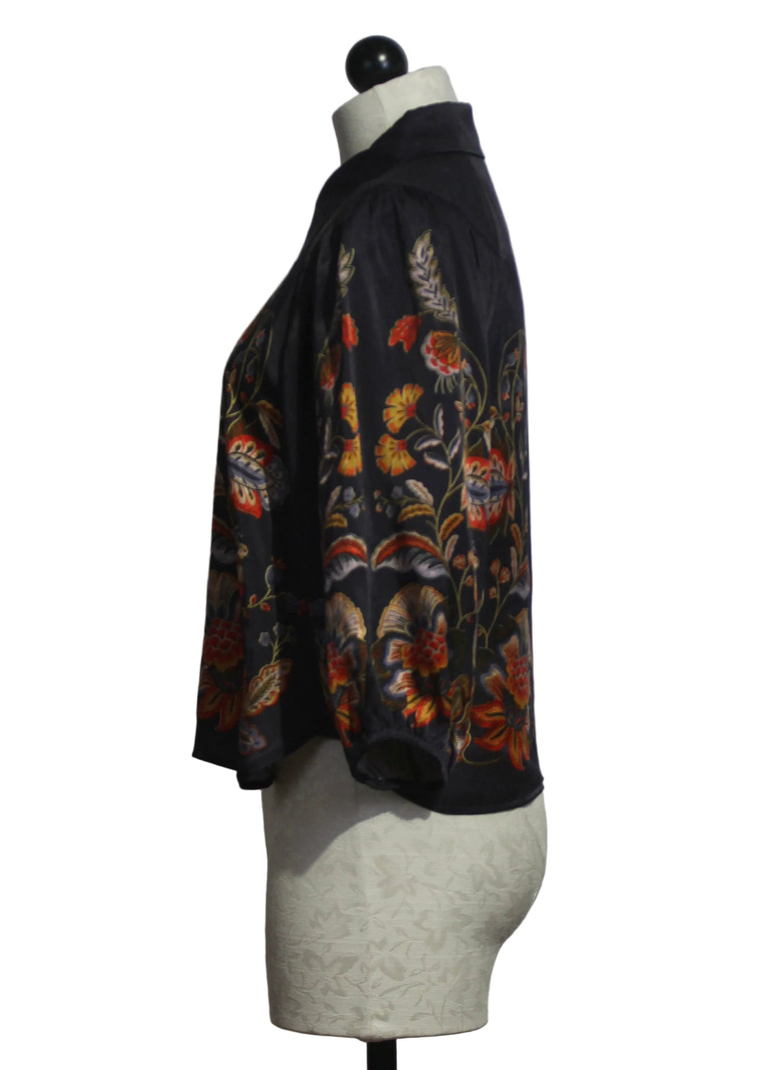 Side view of The Juliette Top in Bush Paradise by Caballero 
