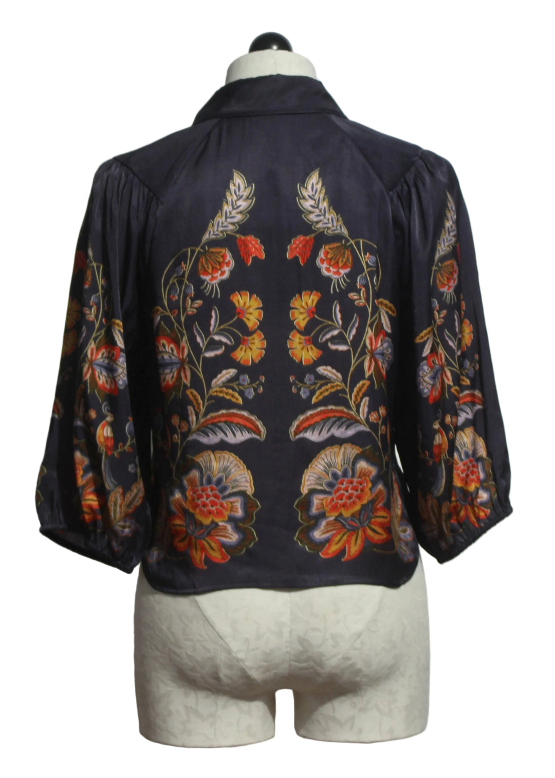 Back view of The Juliette Top in Bush Paradise by Caballero 
