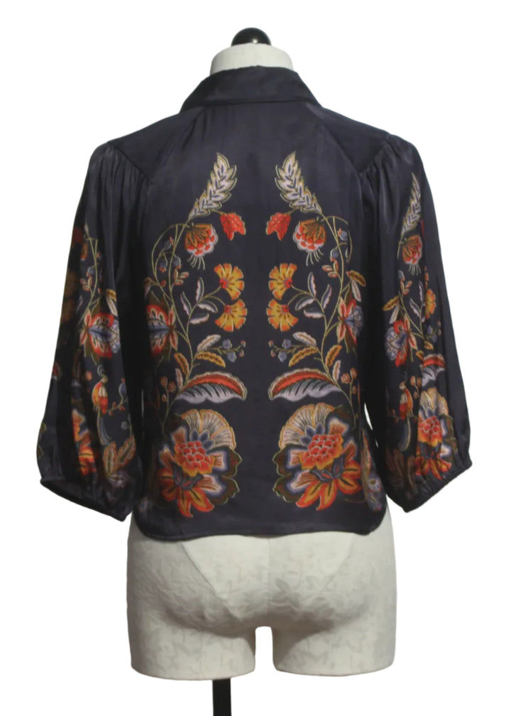 back view of The Juliette Top in Bush Paradise by Caballero 